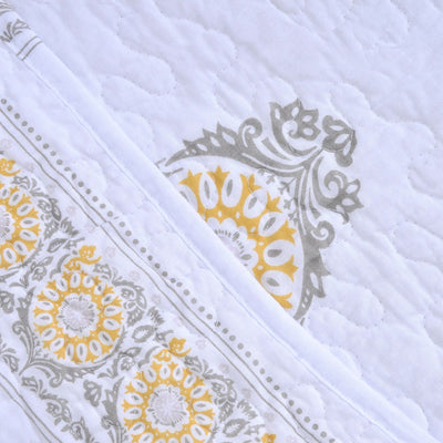 Cubrecama Quilt Estampado Paisley 1.5 Plazas