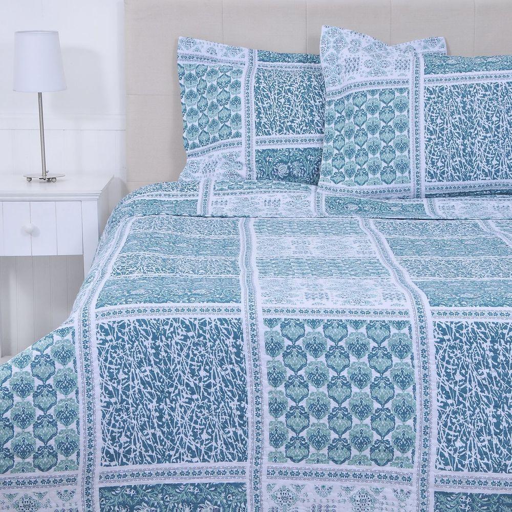 Cubrecama Quilt Estampado Patchwork 2 Plazas