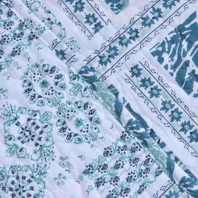 Cubrecama Quilt Estampado Patchwork 2 Plazas