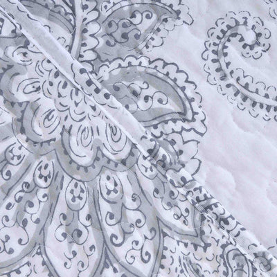 Cubrecama Quilt Estampado Flores 2 Plazas