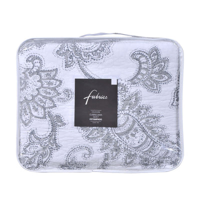 Cubrecama Quilt Estampado Flores King