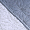 Cubrecama Quilt Velvet-Sherpa Estrellas 1.5 Plazas Gris