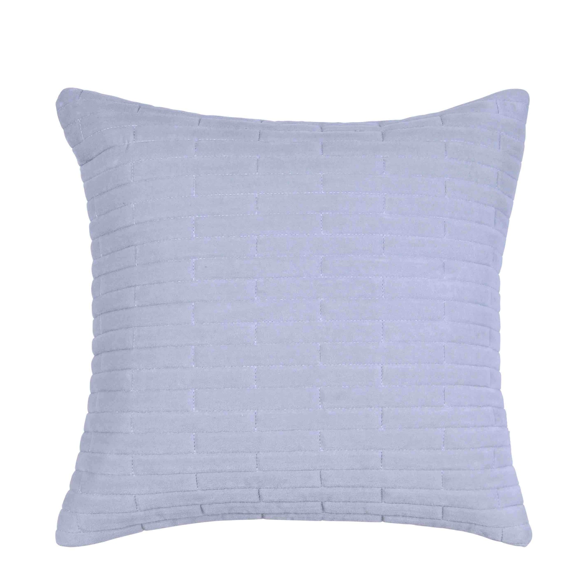 Cojín Importado Quilt Geometrico Gris