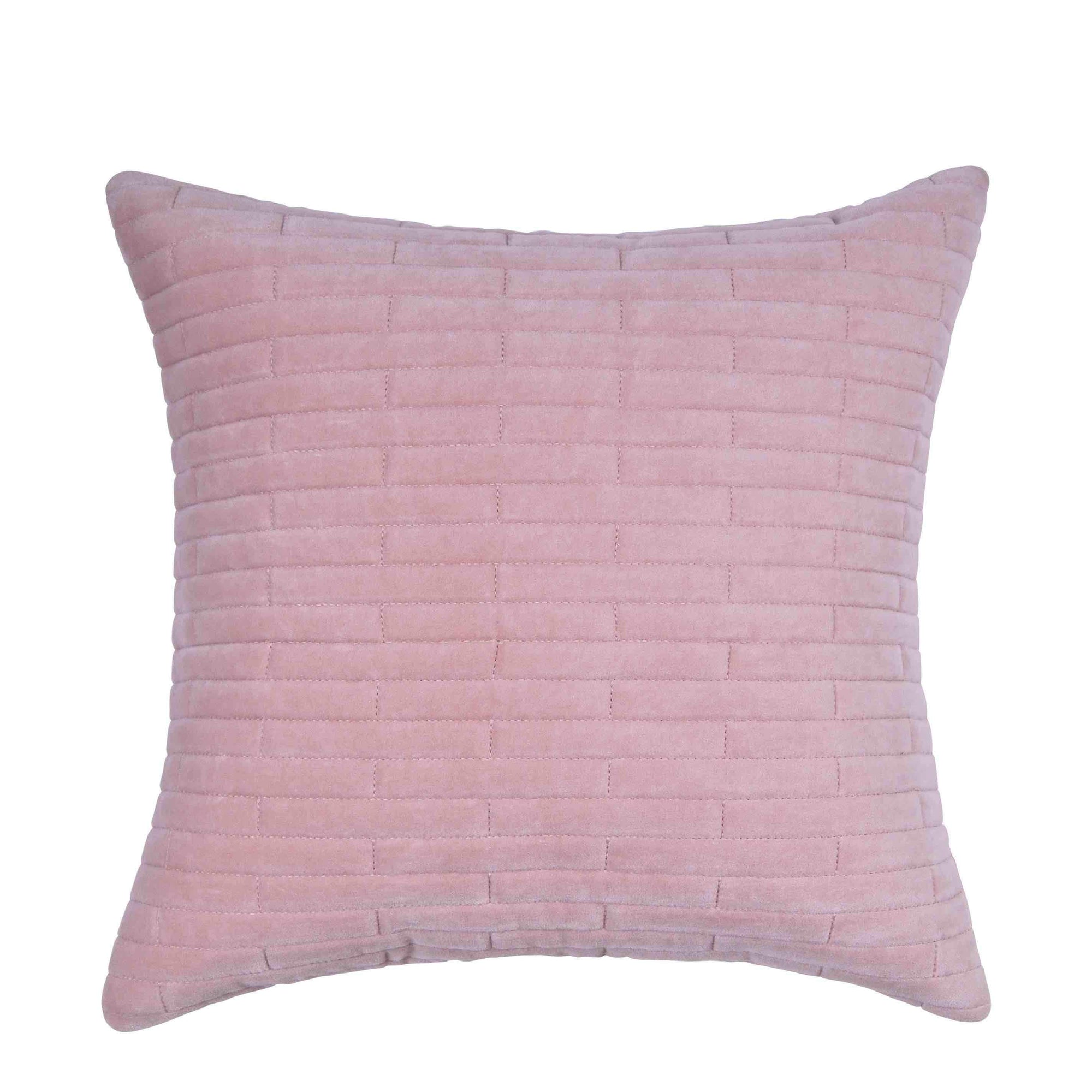 Cojín Importado Quilt Geometrico Rosa
